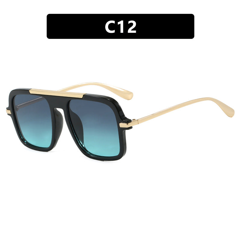 Damen quadratische Sonnenbrille mit luxuriösem Metallrahmen und robusten Gläsern Brehn