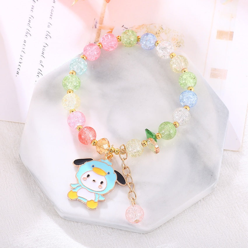 Verspieltes Armband mit Bunten Glasperlen Brehn