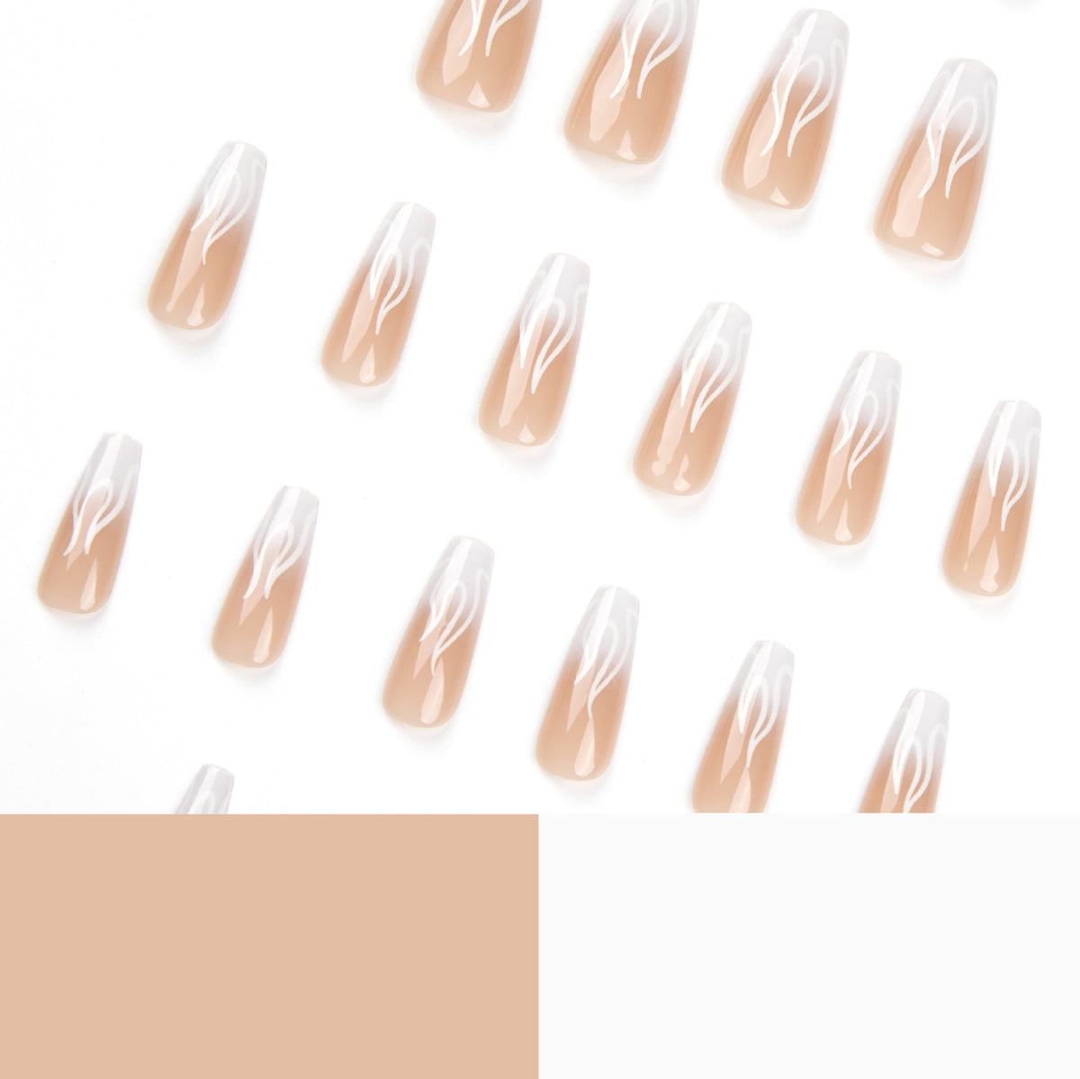 Künstliche Nagelkunst mit feurigen Akzenten Brehn