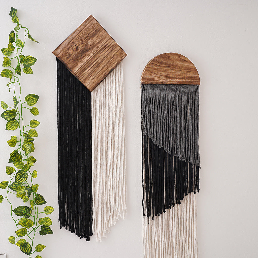 Dekorative Wandbehang Makramee Kunst Brehn