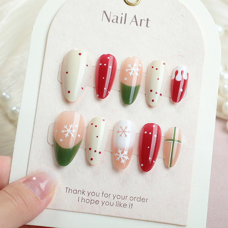 Festliches Themen-Press-On-Nagelset Brehn