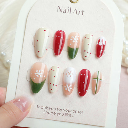 Festliches Themen-Press-On-Nagelset Brehn