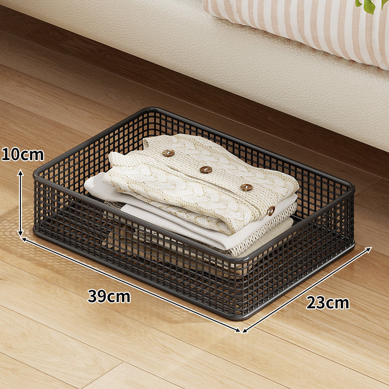 Niedrigprofilierende rollende Metalllagerbox für das Unterbett mit verriegelbaren Rollen