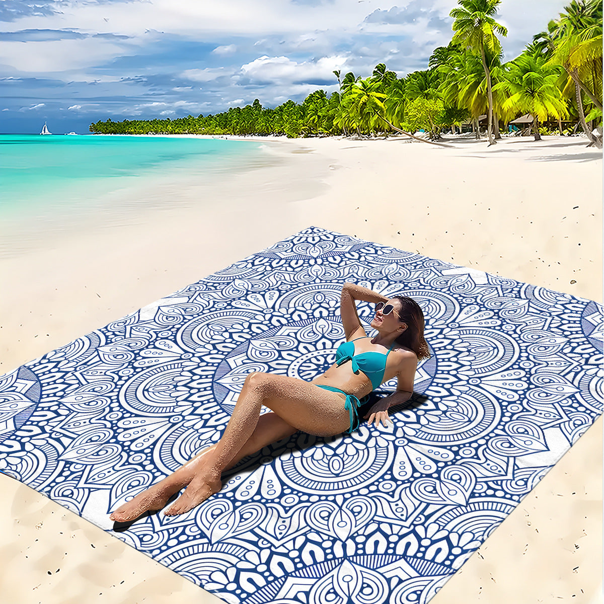 Mandala Design Strandmatte Brehn