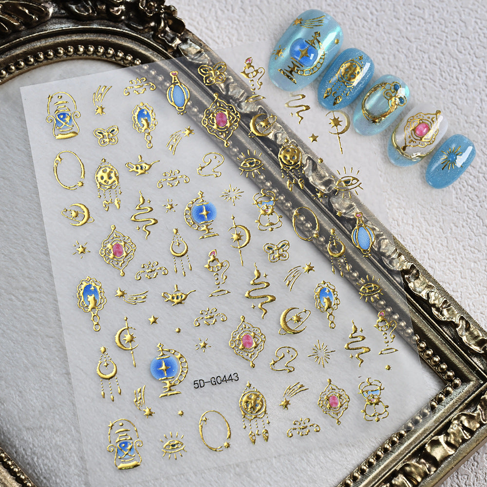 Kreatives Nagelkunst Sticker-Set