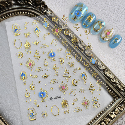Kreatives Nagelkunst Sticker-Set