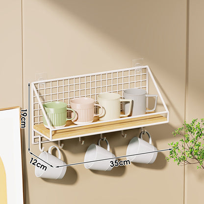 Wandmontierter Küchen-Organizer-Regal