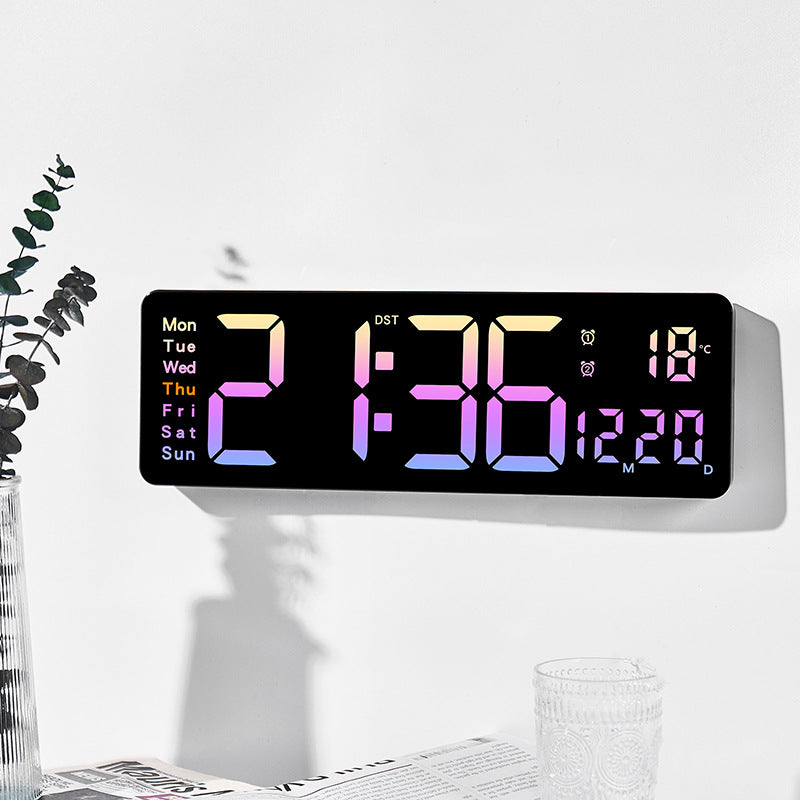 Funkwecker mit großem LED-Display und Temperaturanzeige Brehn