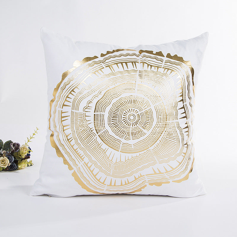 Elegantes Floral Folienprint Kissen
