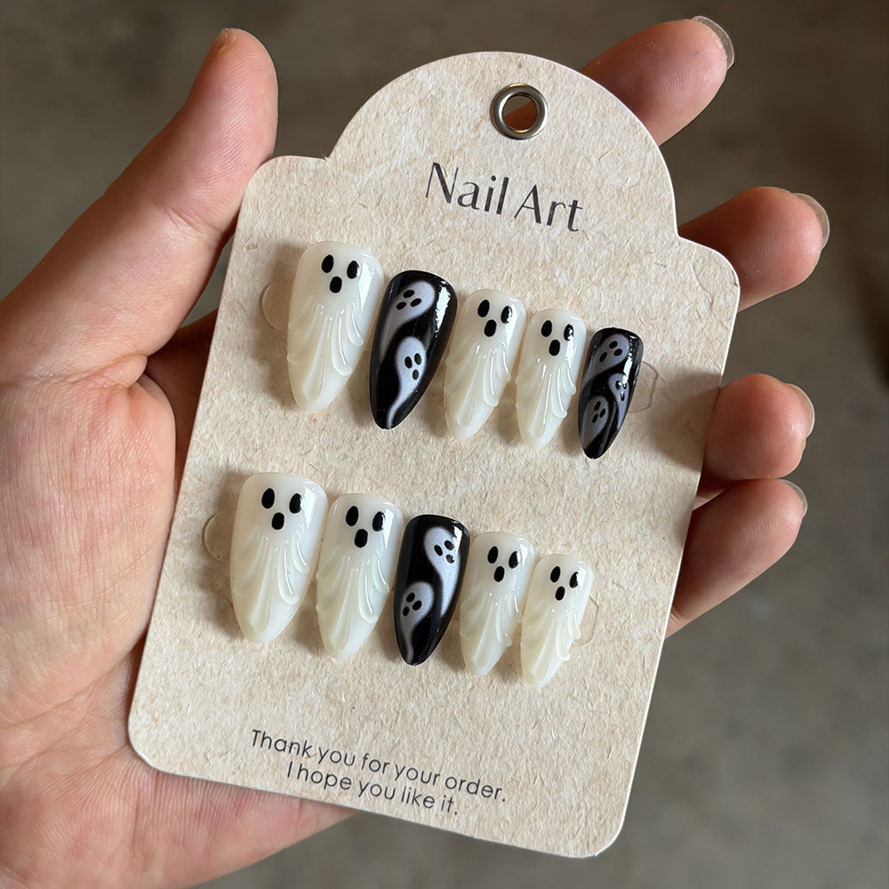 Geister-Themen Press-On Nagelkunst Set Brehn