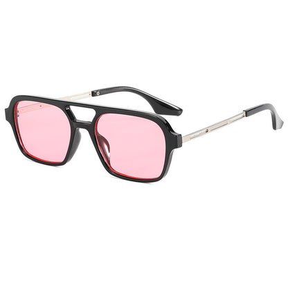 Fette Rechteckrahmen Sonnenbrille Brehn