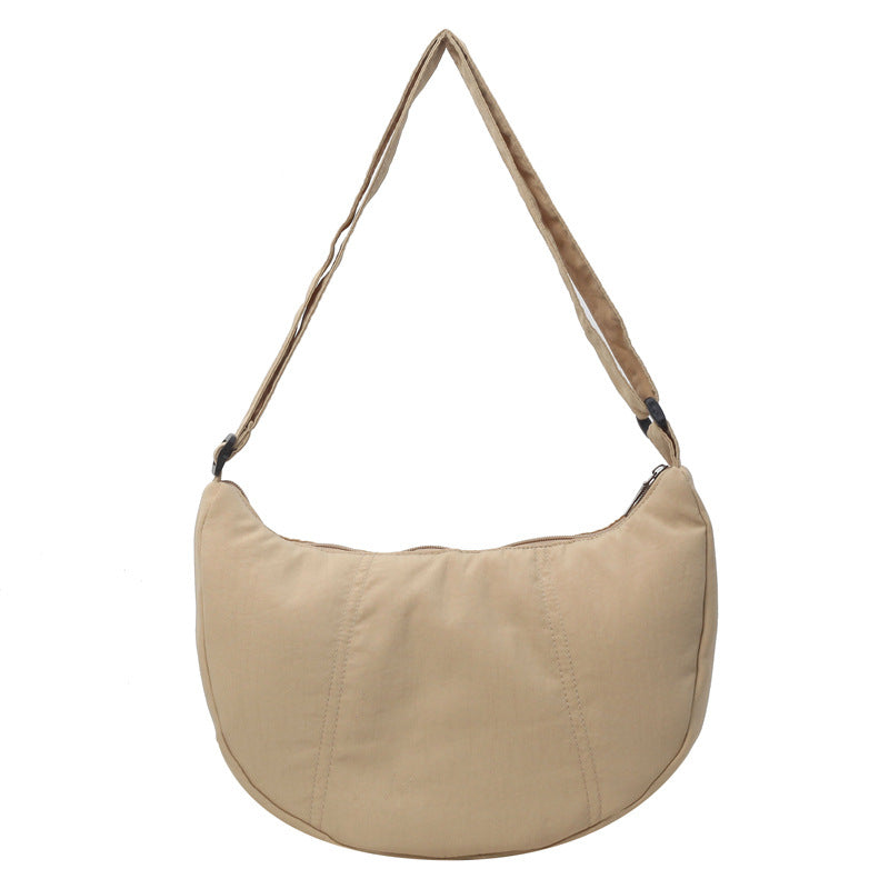 Weiches Stoff Hobo Schultertasche