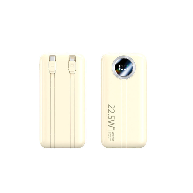 Tragbare Powerbank mit Schnellladefunktion und digitaler Kapazitätsanzeige Brehn