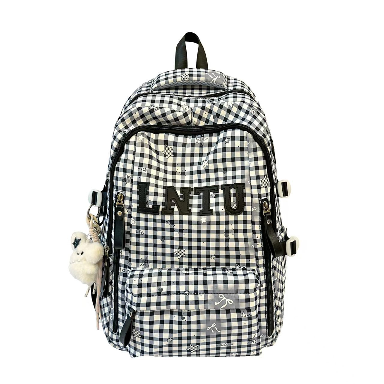 Stylische karierte Rucksack Brehn