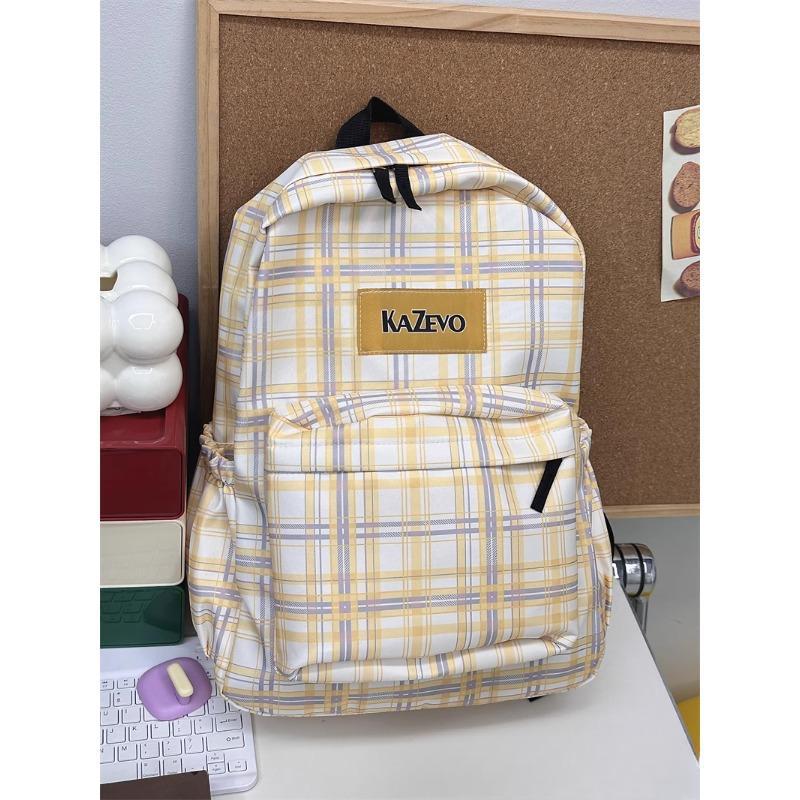 Stylischer kariert gemusterter Laptop-Rucksack Brehn