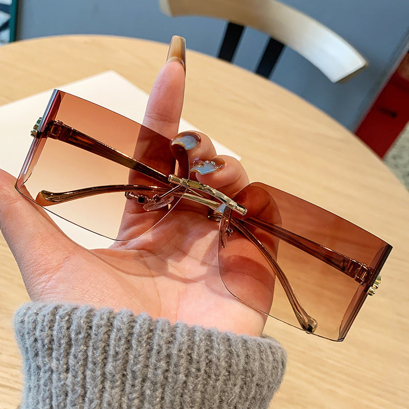 Damen rechteckige Fashion-Sonnenbrille Brehn