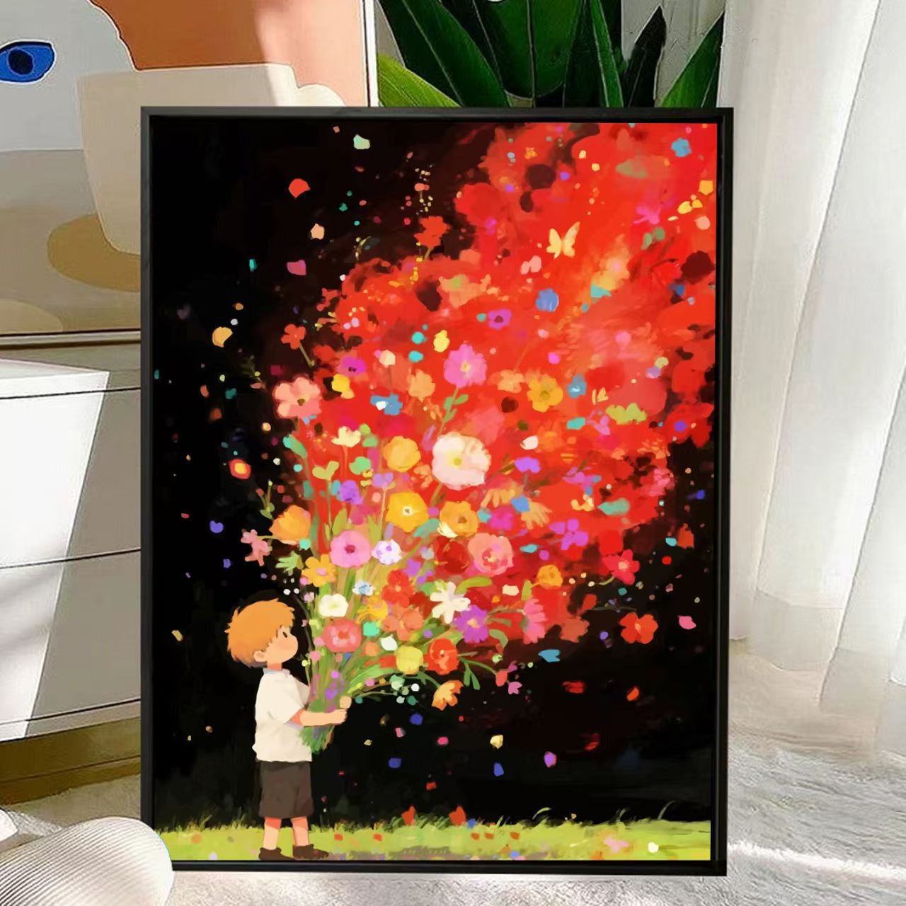 Charmante Florale Bouquet Leinwandkunst Brehn