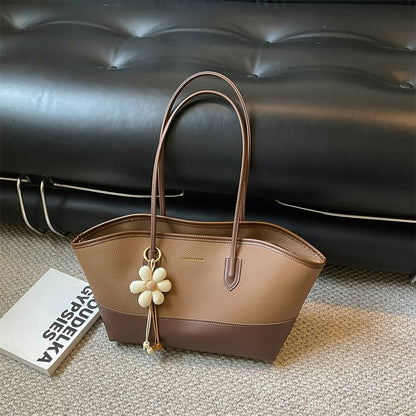 Strukturierte Leder-Tote-Tasche