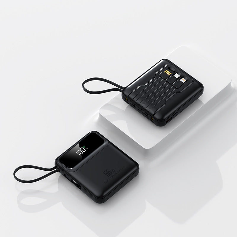 Kompakte Powerbank mit Schnellladefunktion und digitalem Ladestatus Brehn