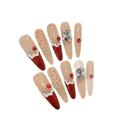 Künstlerisches Elegantes Press-On Nagelset