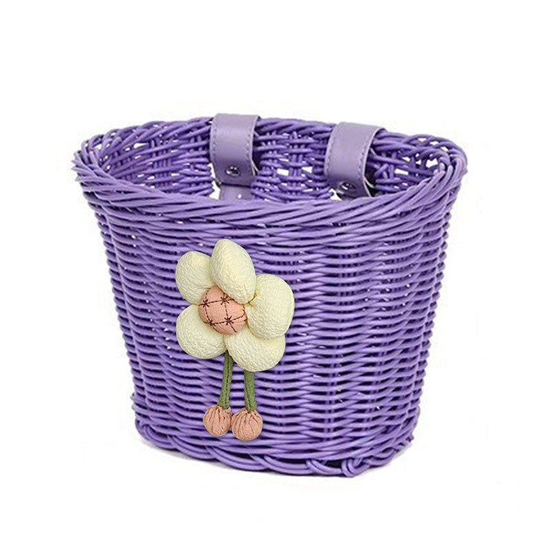 Blumenverzierte Fahrradkorb Brehn