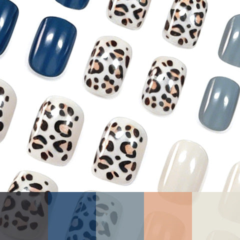 Stylische Leopard-Druck Nagelkunst-Verstärkungen Brehn