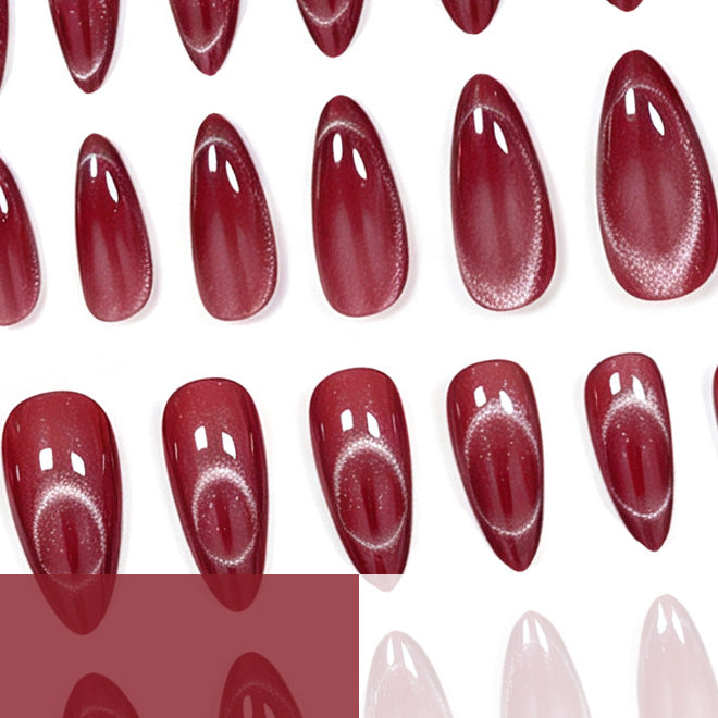 Glänzende mandelförmige Gel-Nagelvergrößerungen Brehn