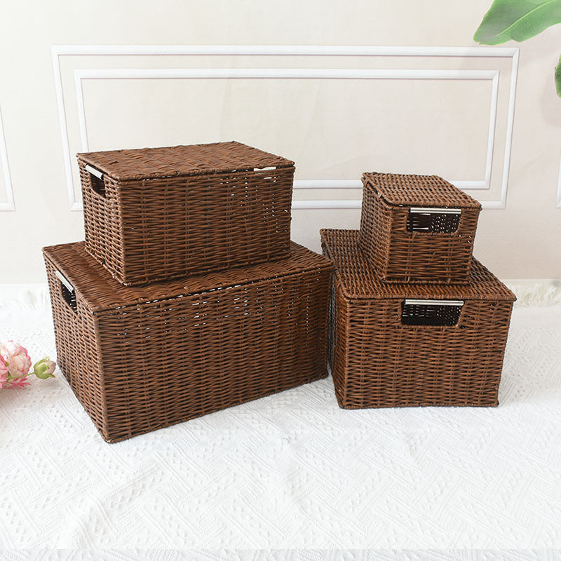 Premium Rattan Aufbewahrungsbox Brehn