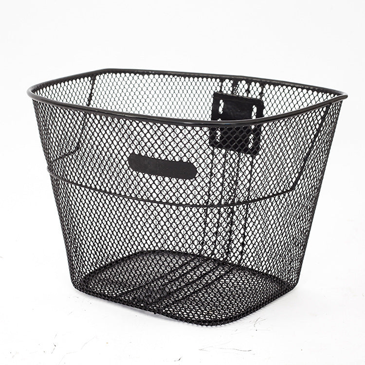 belüfteter Stahlgitter-Fahrrad-Vorderrkorb mit Schnellverschluss-Halterung Brehn