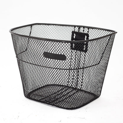 belüfteter Stahlgitter-Fahrrad-Vorderrkorb mit Schnellverschluss-Halterung Brehn