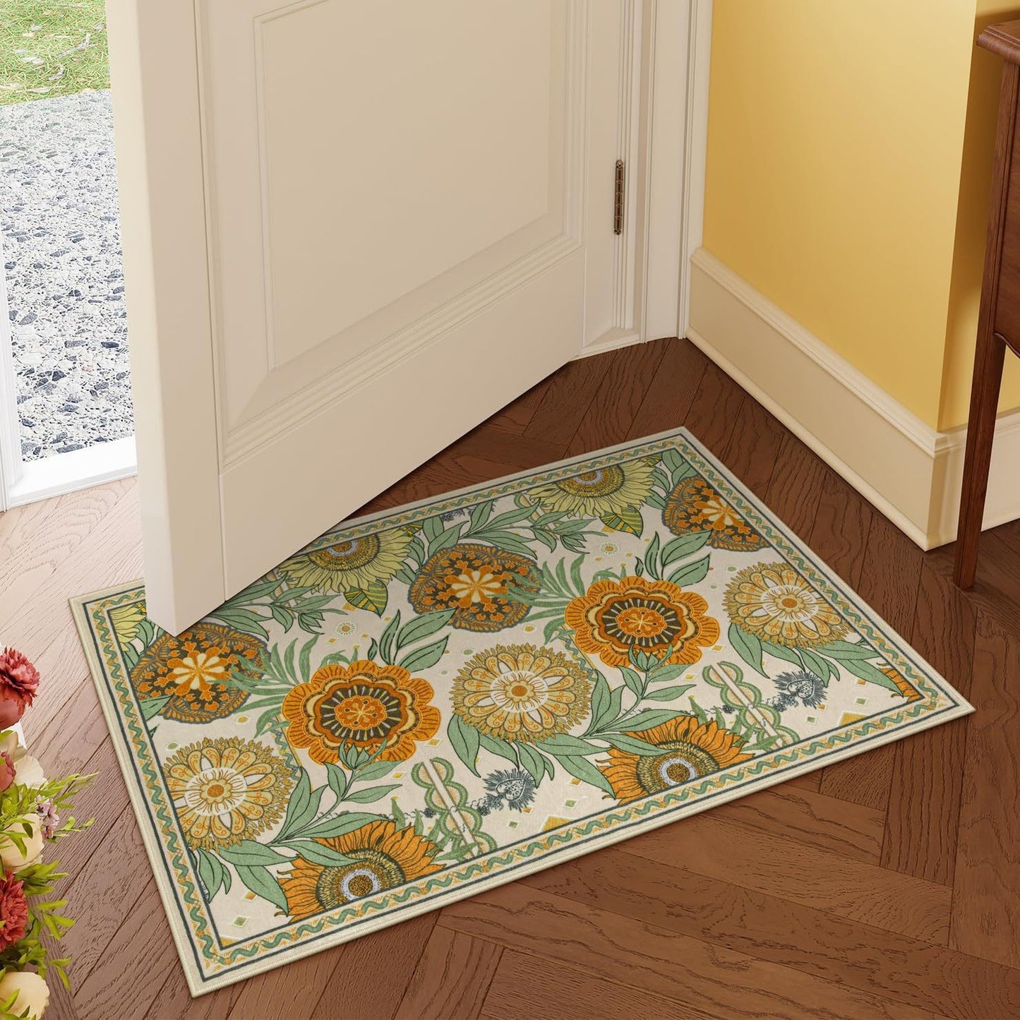 Luxuriöse Floral Design Badmatte Brehn