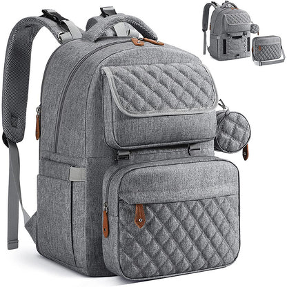 Multifunktionaler gep quilteter Rucksack mit abnehmbarem Organizer Brehn