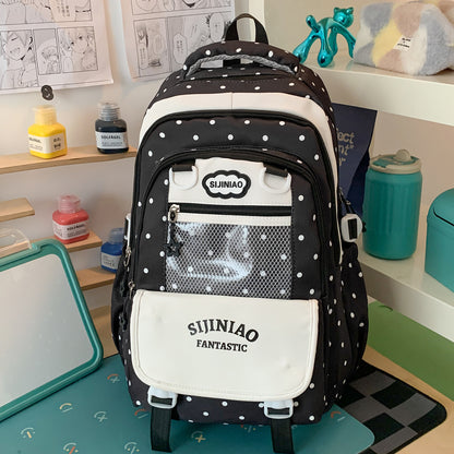 Stylische Pünktchen Schultasche Brehn