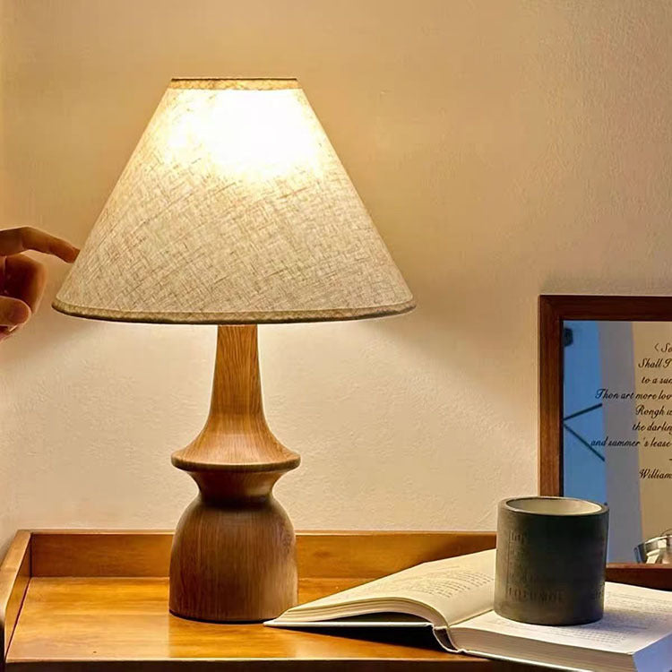 Zeitgenössische Holz Tischlampe