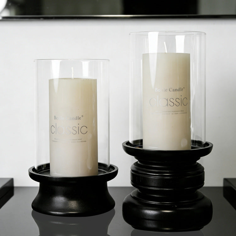 Minimalistischer Glas Kerzenhalter