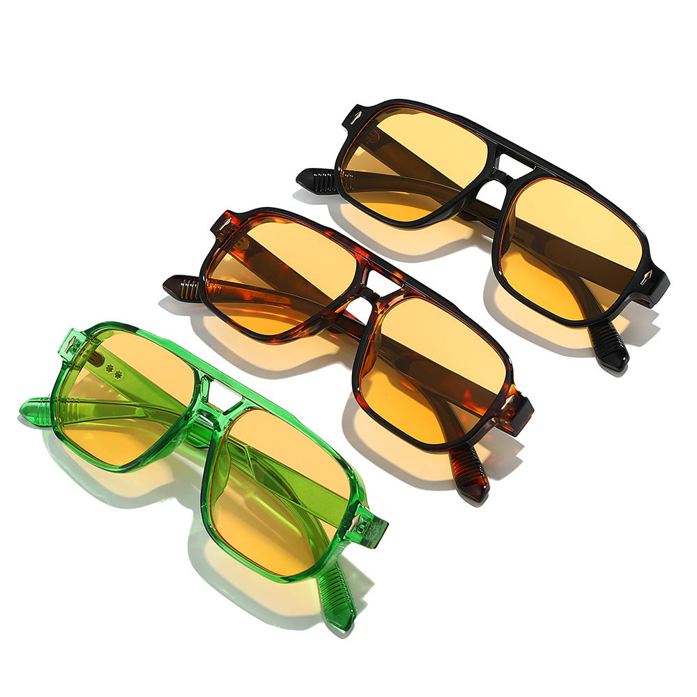 Modebewusste polarisierte rechteckige Sonnenbrille Brehn