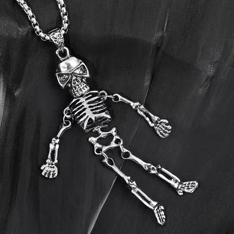 Skeleton Anhänger Halskette Brehn