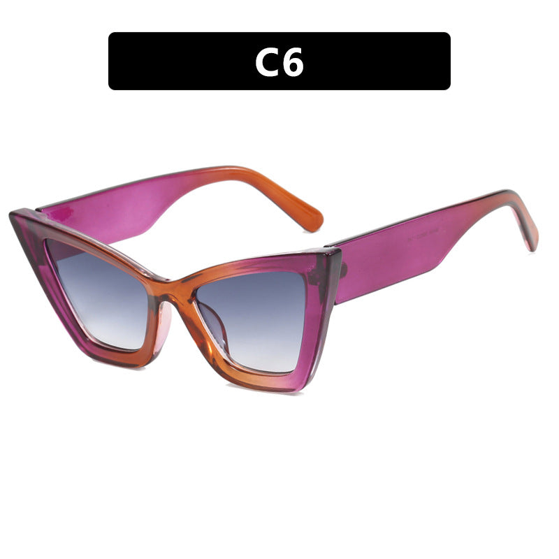 Damen Cat-Eye Sonnenbrille mit eleganten Linse und UV-Schutz Brehn