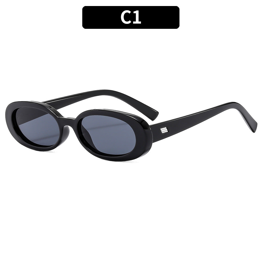 Retro ovale Sonnenbrille