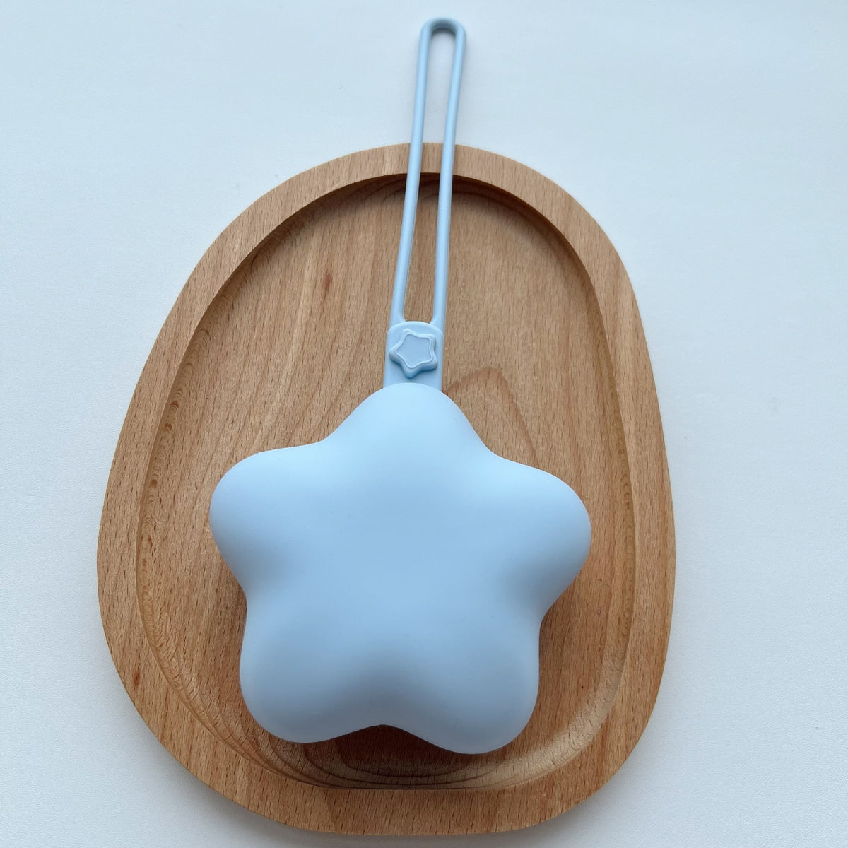 Silicone-Stern-Beißring mit Sicherheitsgurt und Schnellverschlussclip