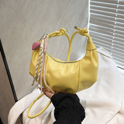 Stylische Leder Hobo-Handtasche Brehn