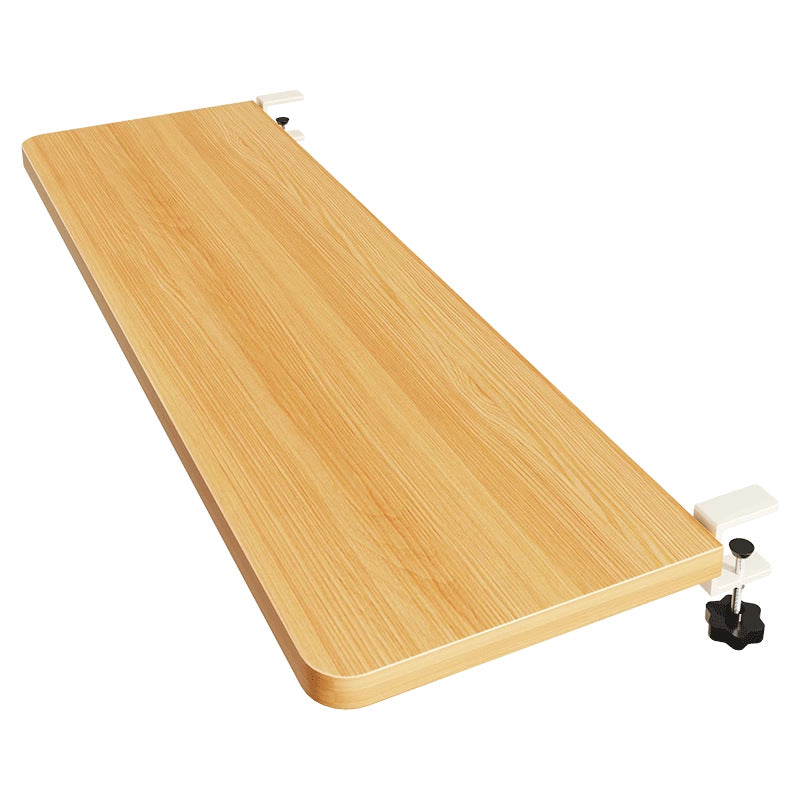 Clamp-On Untertisch Klappbare Holz-Laptop-Regal mit Stahlstützschienen