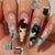 Künstlerisches Press-On Nageldesign Set Brehn