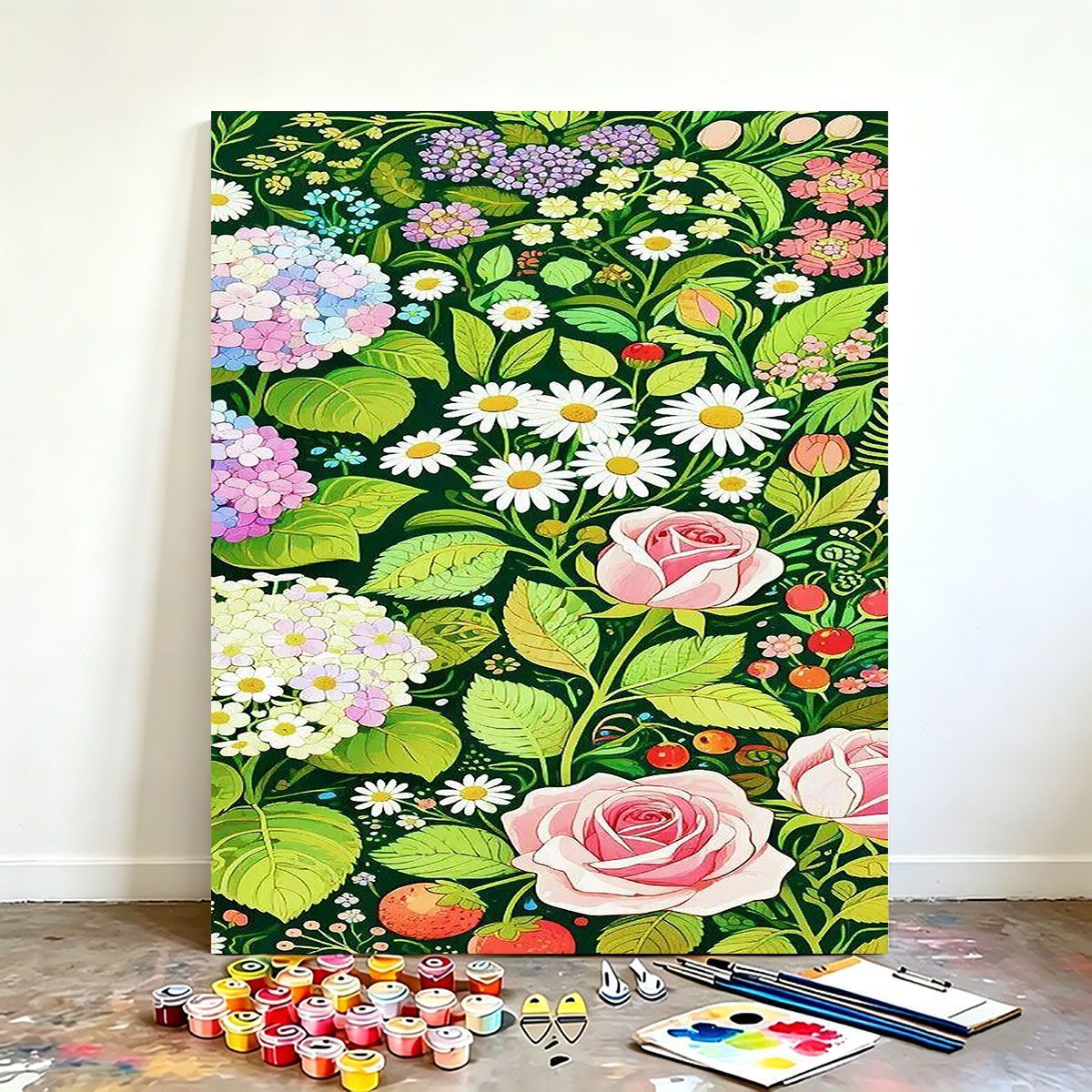 DIY Floral Canvas Painting Kit Brehn