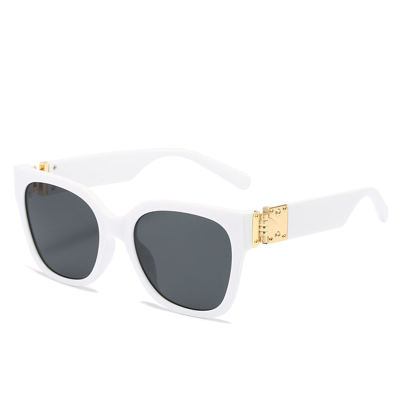 Damen edle Oversized Sonnenbrille mit luxuriösem Metall-Akzent Brehn