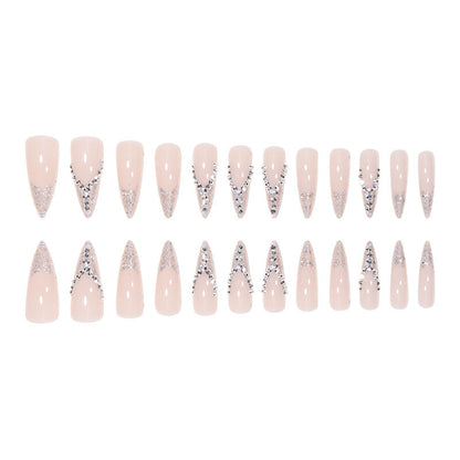 Glamouröse Stiletto-Nagelkunst-Erweiterungen Brehn