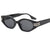 Damen auffällige Vintage-Sonnenbrille mit asymmetrischem Rahmen Brehn