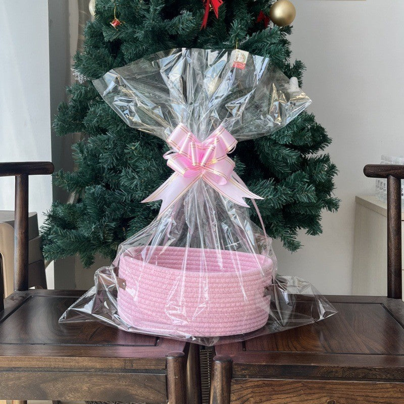 Damen Geschenkkorb aus geflochtenem Material Brehn