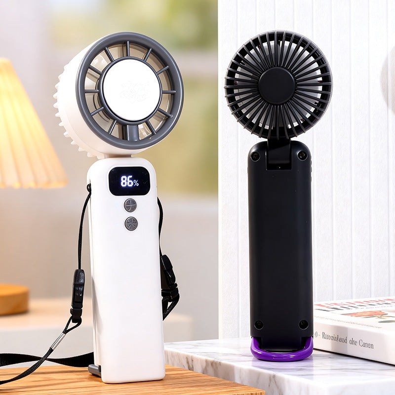 Frauen tragbarer USB-Handventilator mit digitaler Steuerungsanzeige Brehn