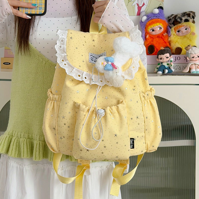 Sternenprint Rüsch-Rucksack Brehn